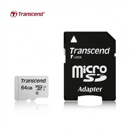Transcend 64GB Micro SD UHS-I U1 Memory Card with Adapter